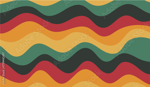colorful wavy groovy reggae wallpaper background
