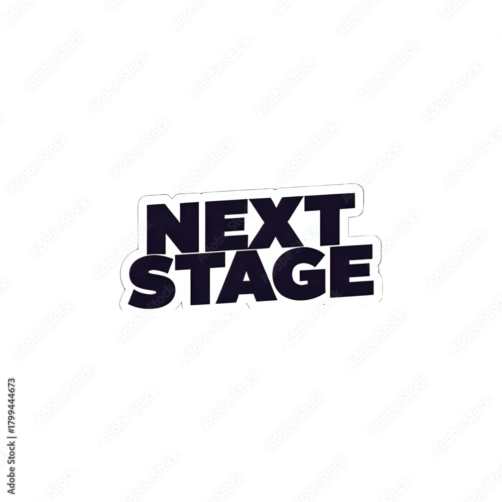 Obraz premium Elevate your brand with bold next stage lettering