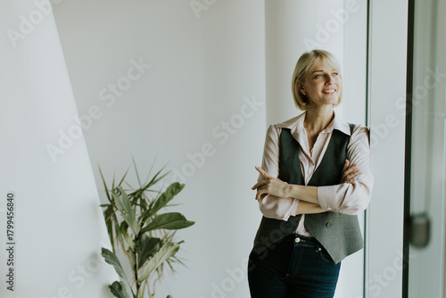 Confident woman enjoying a ...