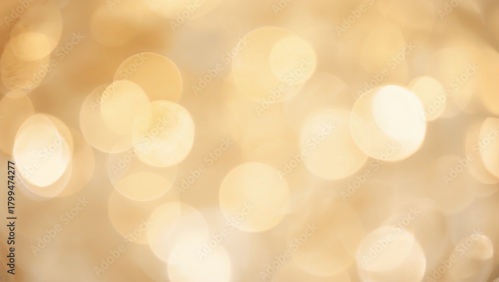 Obraz premium Soft Golden Bokeh Background for Elegant Holiday Celebrations
