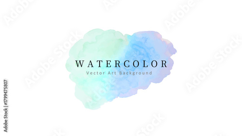 水彩テクスチャのやさしいベクター背景