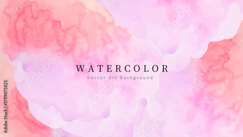 水彩テクスチャのやさしいベクター背景