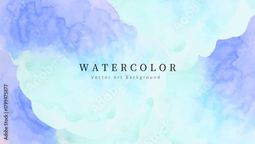 水彩テクスチャのやさしいベクター背景