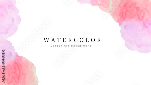 水彩テクスチャのやさしいベクター背景