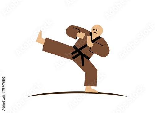 A businesswoman dashes forward, an ambitious, assertive female employee hurrying under stress to reach her career goal while facing challenges, depicted as a flat vector illustration on a white