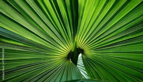 Lush Green Palm Leaves With Vibrant Textures And Intricate Patterns Creating A Tropical Atmosphere Ideal For Backgrounds Or Nature Themed Designs With Copy Space