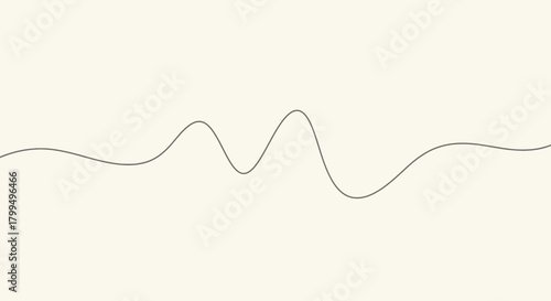 Abstract wavy line waveform graph visualization on a plain background, representing sound or data