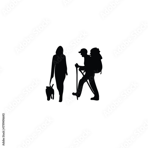 People silhouette
