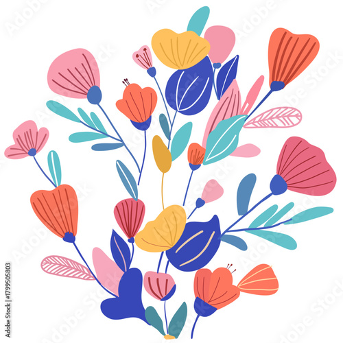seamless pattern with flowers