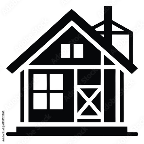 house under construction vector icon