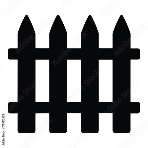 fence vector icon