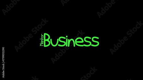 Business Mentor Text Animation with Animate In Effect