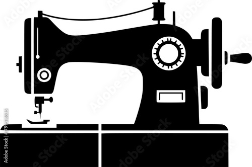 sewing-machine flat vector
