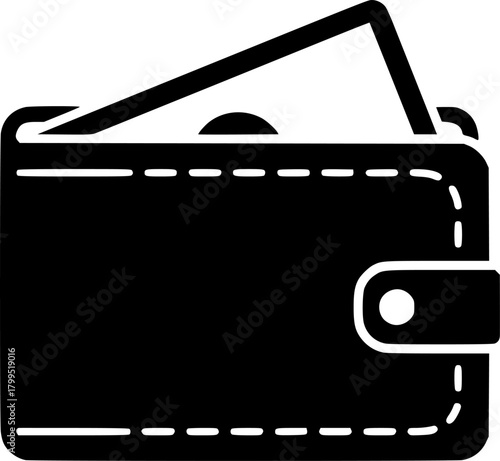 wallet vector flat icon
