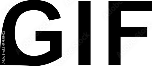 gif glyph vector flat icon
