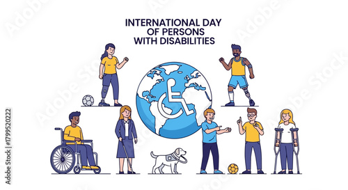 A diverse group of people with disabilities celebrating inclusion and accessibility around the world