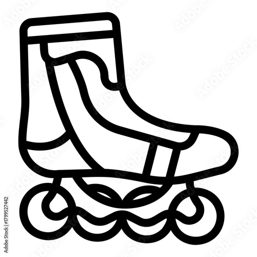roller skate Line Icon