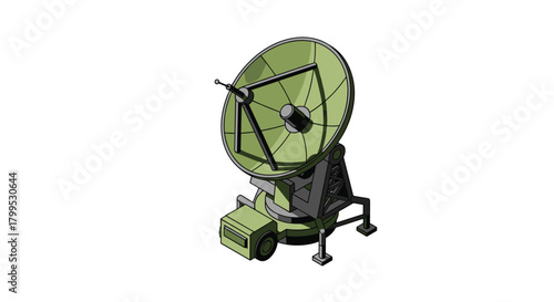 Explore space with this antenna observatory, a perfect illustration for scientific research or futuristic communication technology projects now