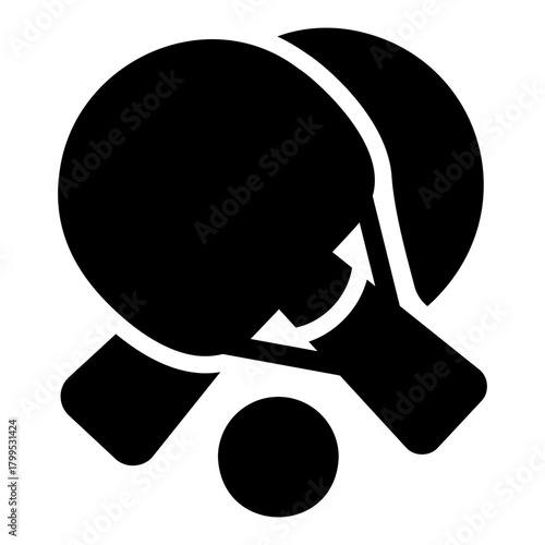 table tennis Solid icon