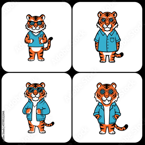 Cartoon camera characters with straps and buttons,  Cute photo camera mascots with happy faces,  Playful photography characters for kids