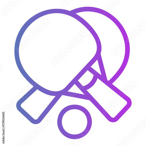 table tennis Gradient icon