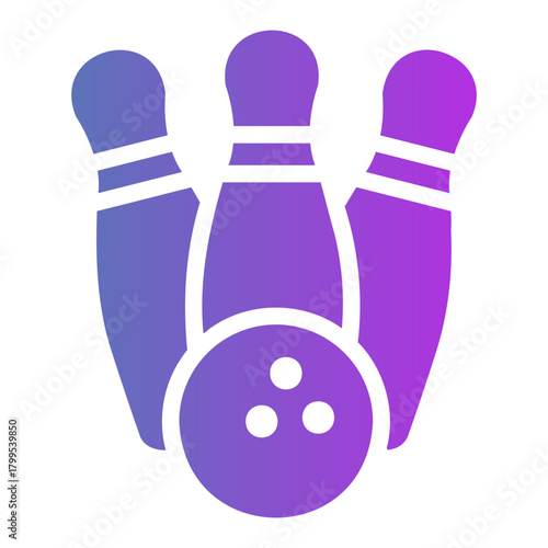 bowling Gradient icon