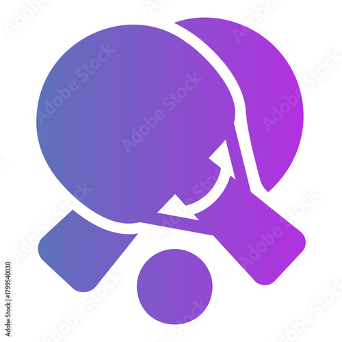 table tennis Gradient icon
