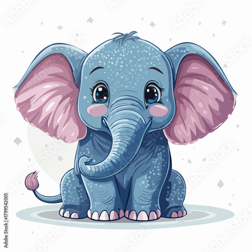 Elefant - Cartoon Comic Stil