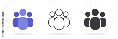 3d isolated vector elements. Minimal modern add friend, people, contact icon emblem symbol. 3d blue add friends icon. Mobile app icons. Device UI UX mockup.