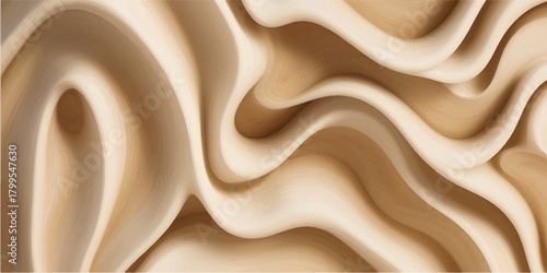 Luxury gold satin fabric texture background with soft, shiny, flowing silk waves and smooth, abstract liquid pattern design