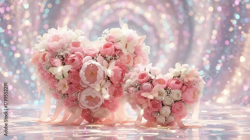 pink flowers in vase