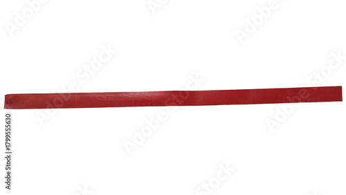 Free Download Red fabric strip isolated, perfect for festive decorations, craft projects, banners, and borders - GFXLoad
