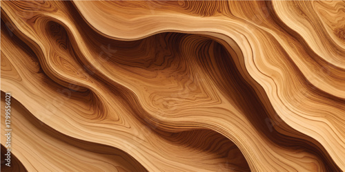 Natural brown wood texture pattern of an oak hardwood floor plank