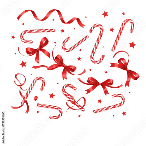 “Minimal Candy Cane Composition”