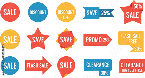 Sale and Discount Labels for Retail Promotions