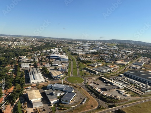 Aerial view of Aparecida de Goiania city. Aparecida de Goiania, Goias State, Brazil 