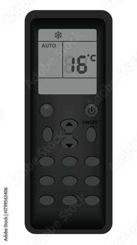 Air conditioner remote. vector illustration	