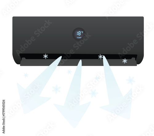 Air condition cooling. vector illustration	
