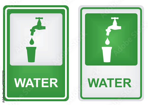 Water traffic sign. vector illustration	