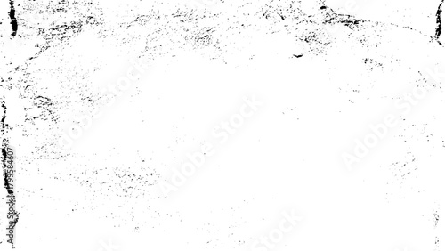 Black and white grunge urban texture vector with copy space. Abstract illustration surface dust and rough dirty wall background with empty template. Distress or dirt and damage effect