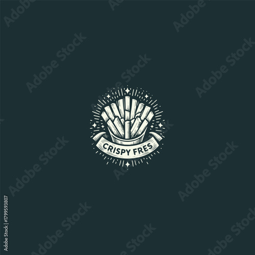 Crispy Fries Vector Logo