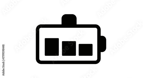 Dynamic business chart icon with descending bars representing decline or analysis, perfect for financial reports and presentations.