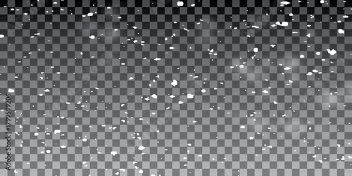 Defocused Snowing on a dark background. 