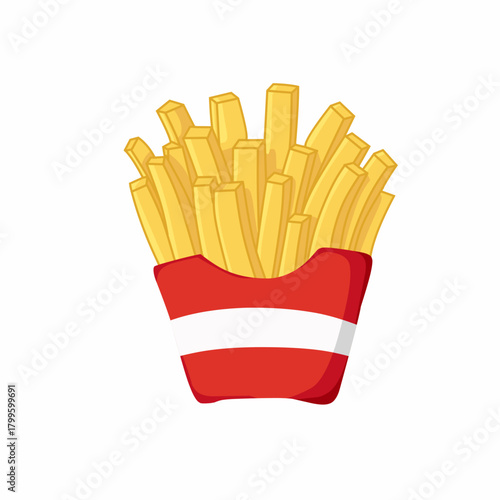 Vector illustration of french fries