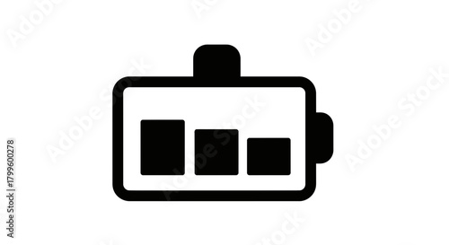 Dynamic business chart icon with descending bars representing decline or analysis, perfect for financial reports and presentations.