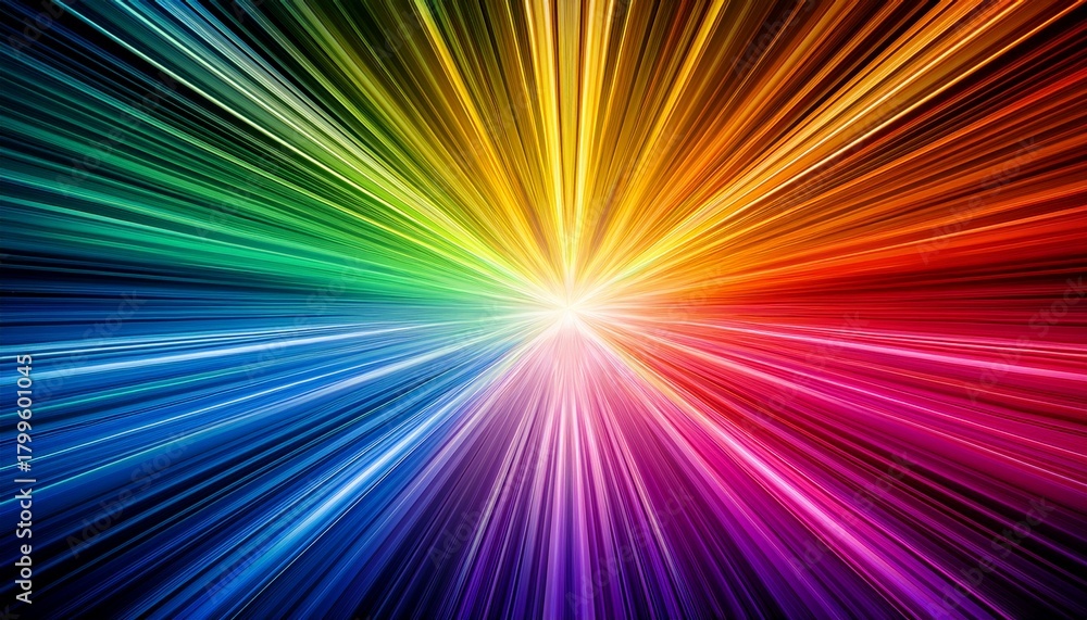 Fototapeta premium Vibrant Radial Gradient Color With Central Bright
