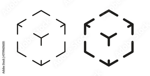 AR icon Isolated flat vector in outline collection on white background