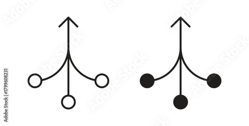 Consolidation icon Isolated flat vector in outline collection on white background