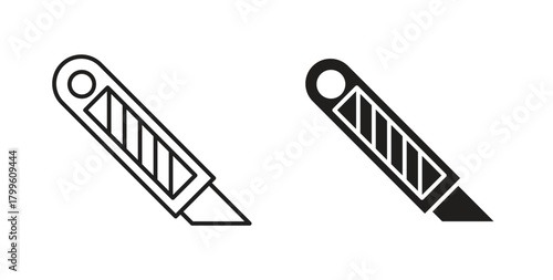 Cutter icon Isolated flat vector in outline collection on white background