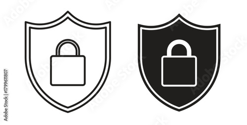 Encryption icon Isolated flat vector in outline collection on white background